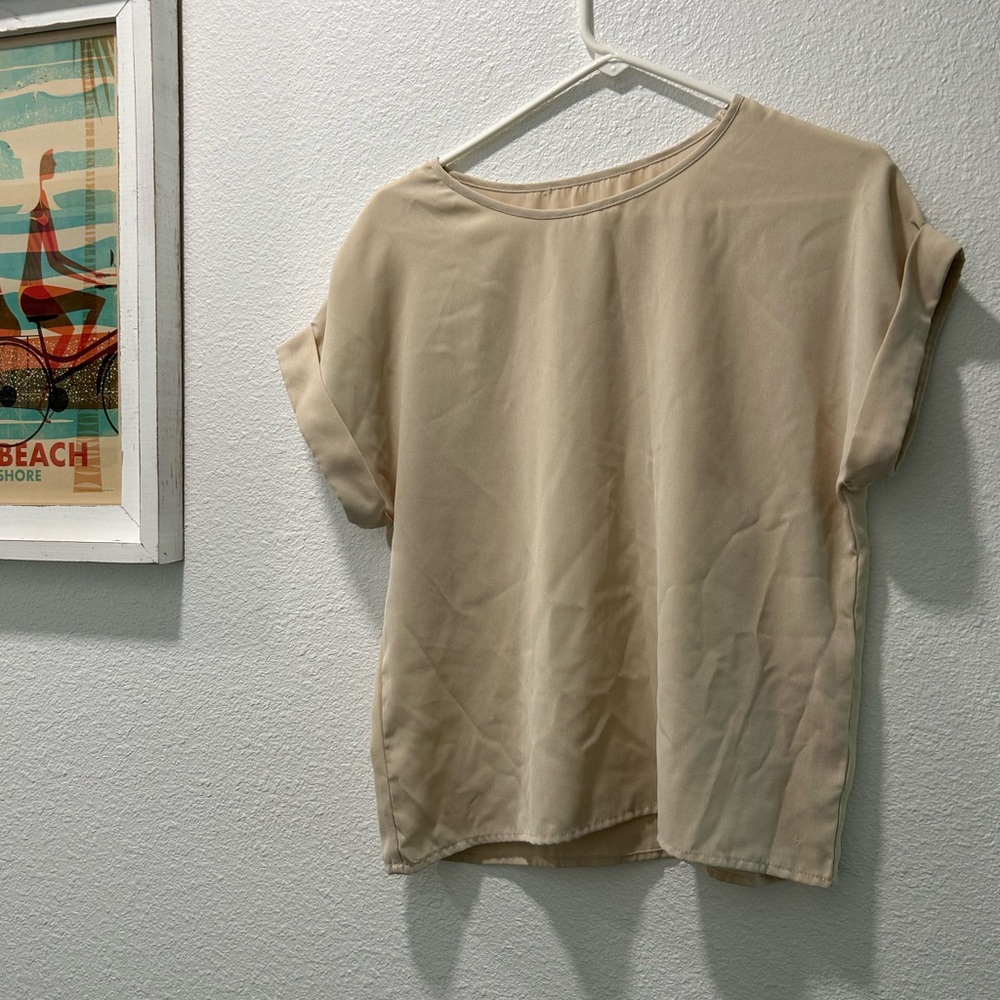 Tan blouse